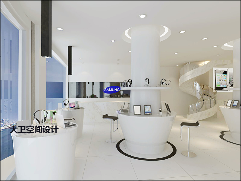 大衛設計 專業室內公裝效果圖服務，打造蘋果體驗店與手機店全國性裝修設計解決方案